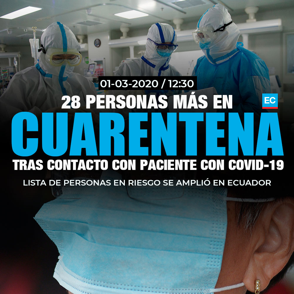 elcomerciocom's tweet photo. #ATENCIÓN | La lista de personas en riesgo o que estuvieron en contacto con la paciente, que dio positivo al #COVID19 en Ecuador, se amplió. Hay 28 personas más que ingresaron al protocolo de vigilancia » https://t.co/cKtg9ayqdH https://t.co/FxDJd4cHMp