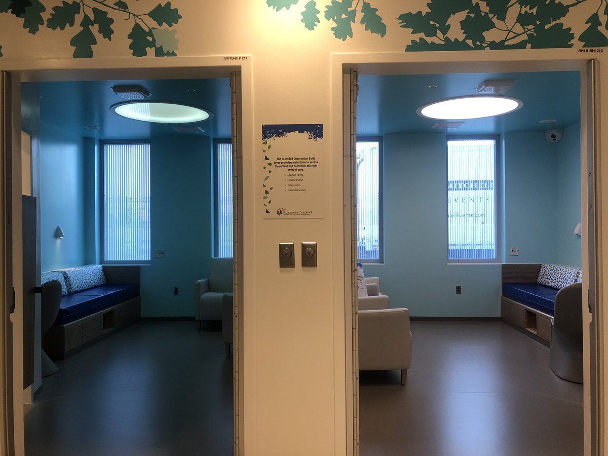 I got to visit <a href="/nationwidekids/">Nationwide Children's Hospital</a> Behavioral Health Pavilion today w/ <a href="/CG_1970/">Christine Goddard</a>.  Such an amazing child and family centered place for healing 💗#onoursleeves
