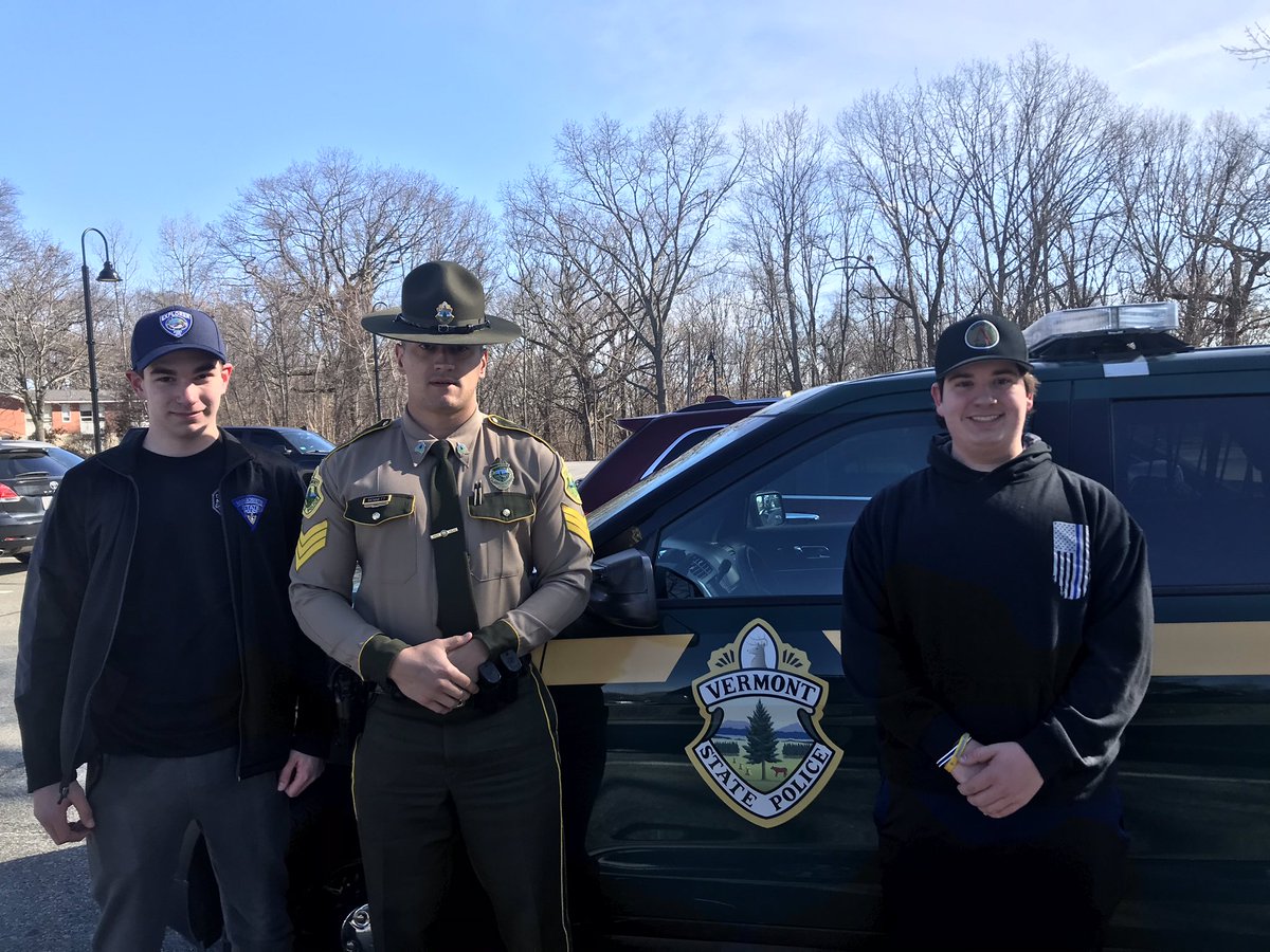 We had the pleasure of meeting up with @ri_emergency_photos and @code_three_media yesterday @rhodeislandcollege These young gentleman were very gracious and respectful. It meant a lot to us and we hope to see them in our uniform someday. Thank you boys! #vtstatepolice