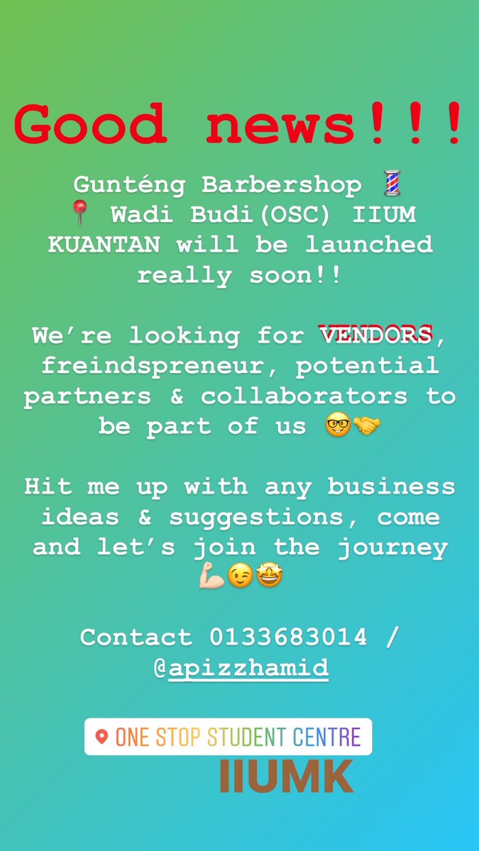 iiumapparel's tweet photo. GOOD NEWS SISWAPRENEUR IIUM KUANTAN!! @srckuantan @twt_iiumk @IIUMKuantanTV @arciiumk @IIUMConfession @HEALS_IIUMk  @KuantanTV https://t.co/4n4lm1BC68