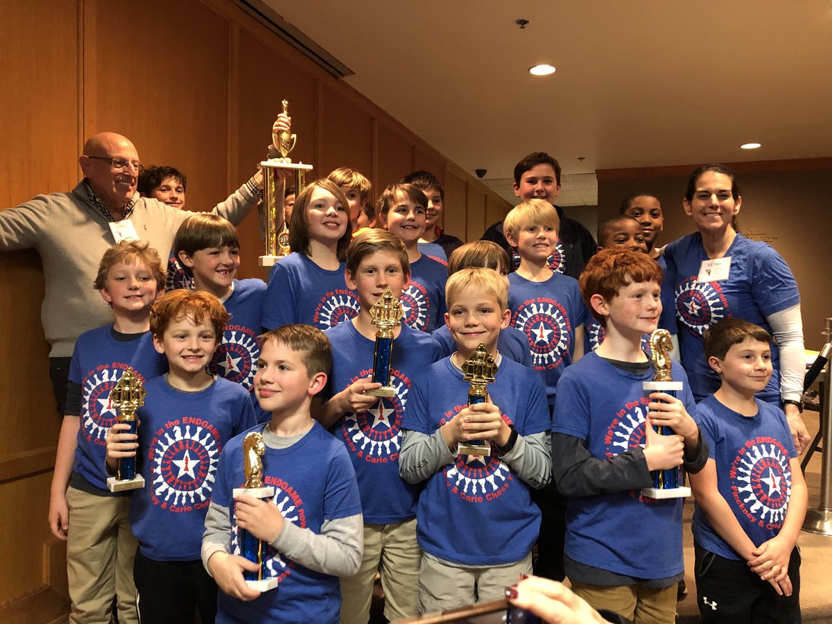 ecsetser's tweet photo. K3 AND K5 SC Scholastic Chess State Champions!! These 2 wins give ⁦@chpinckneyelem⁩ our 10th &amp; 11th titles since 2010!! ⁦@CCSDConnects⁩ ⁦@TeachingSTEM⁩ https://t.co/9PgHV1wwvZ