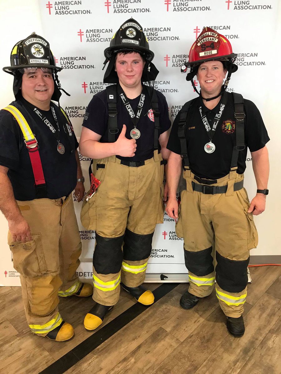 FdKimball's tweet photo. Congrats on completing the Fight for Air Climb in Detroit! Together they raised over $850 for the American Lung Association!
#ClimbDetroit #kimballtownshipfd #kimballtwpfd #kimballmi #firefighters #americanlungassociation #fightforairclimb https://t.co/HEWk4CJNrS