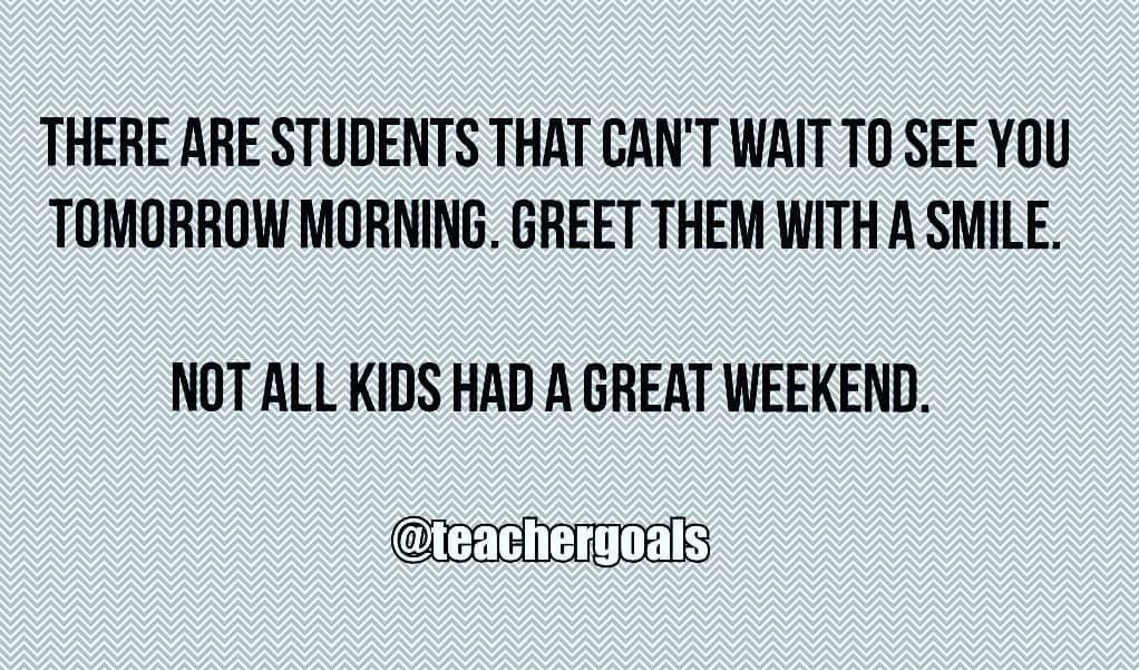 I know we all regret our weekends ending. Something to remember...@MexicoMoSchools #MEX59TLC #moedchat #tlap #LeadLAP #kidsdeserveit <a href="/nbartley6/">Nili Bartley</a> <a href="/teachergoals/">TeacherGoals</a>