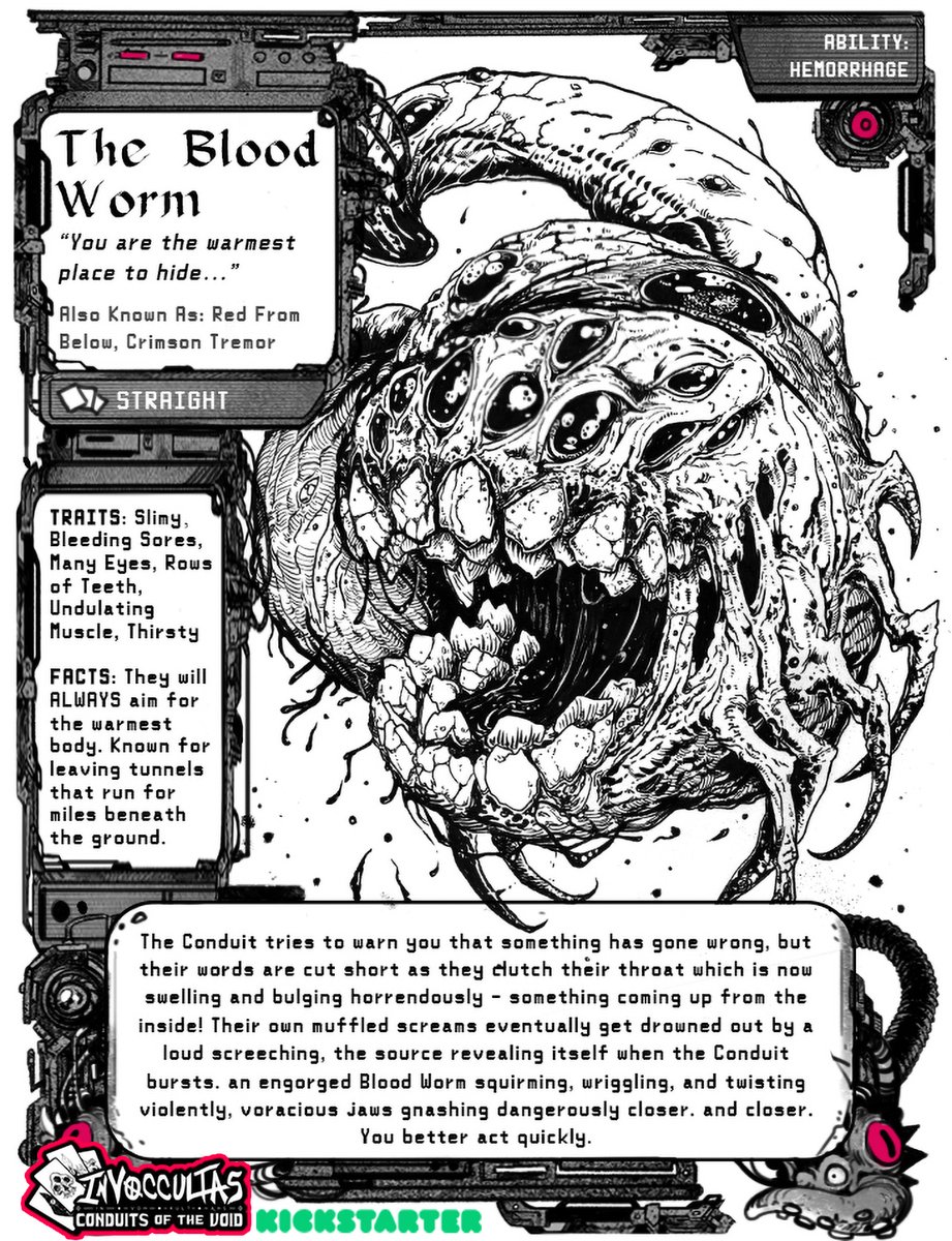 ?This is it! Last 24 Hours!?

Invoccultas, an Eldritch sci-fi horror card game! Base physical tier gets:

? Digital and Printed Rulebook/Compendium Zine
? Exclusive Art Print
? Pack of 10 Monster Role Cards

☠️Campaign: https://t.co/tkQ7MXFwDi

#Zinequest #Zinequest2 #ttg 