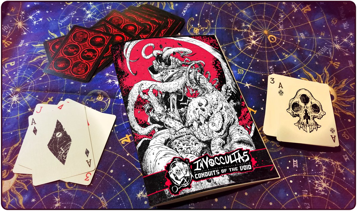 ?This is it! Last 24 Hours!?

Invoccultas, an Eldritch sci-fi horror card game! Base physical tier gets:

? Digital and Printed Rulebook/Compendium Zine
? Exclusive Art Print
? Pack of 10 Monster Role Cards

☠️Campaign: https://t.co/tkQ7MXFwDi

#Zinequest #Zinequest2 #ttg 