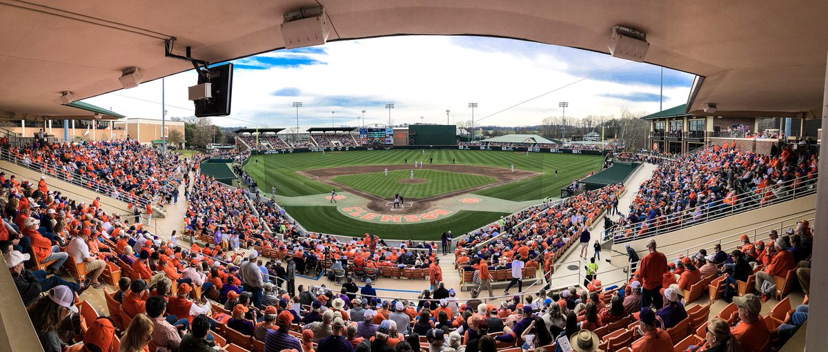 ClemsonBaseball's tweet photo. 🏟💯🐾 https://t.co/1eBWgMkCN0