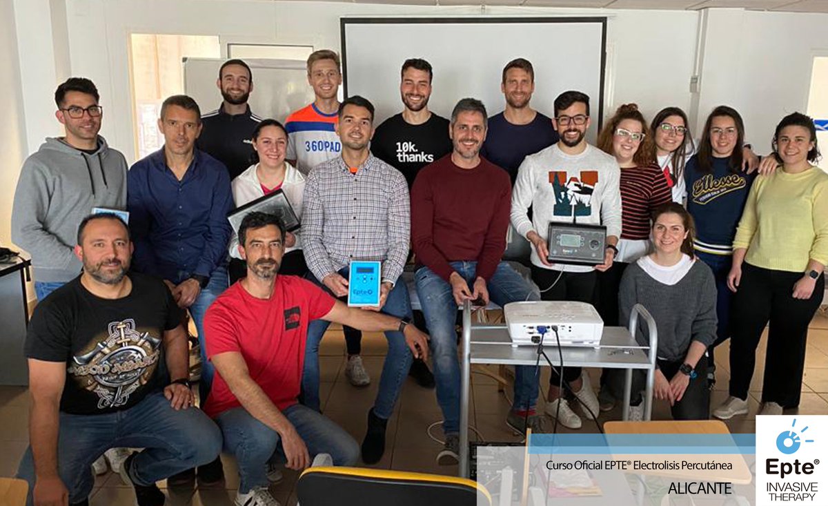 ionclinics's tweet photo. ¡Sabíamos que sería un gran finde de formación y lo ha sido! 🤗🔝

Gracias a lxs alumnxs del curso #EPTE #electrolisispercutanea + #ecografia en Alicante con el profesor @JavierHerraiz3 

¡Hasta pronto! https://t.co/5fMwkjHWf2