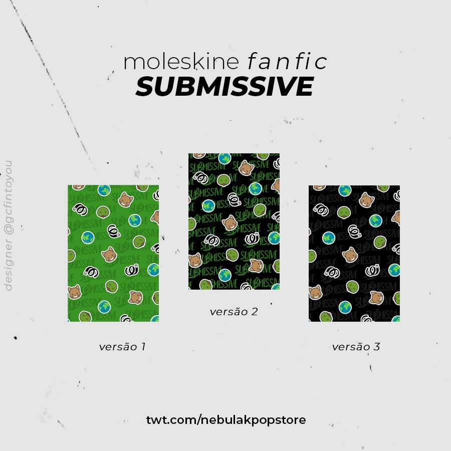 nebulakstore's tweet photo. Vocês pedem e a gente atende: Começou a pré-venda do kit de Submissive. São dois modelos de camisa, 3 modelos de moleskine, 1 pôster, 2 modelos de card e um bottom (podem ser adquiridos separadamente). Corre que o precinho é por tempo limitado! 

https://t.co/SLnjbLcIlX https://t.co/lp8DmRvMlJ