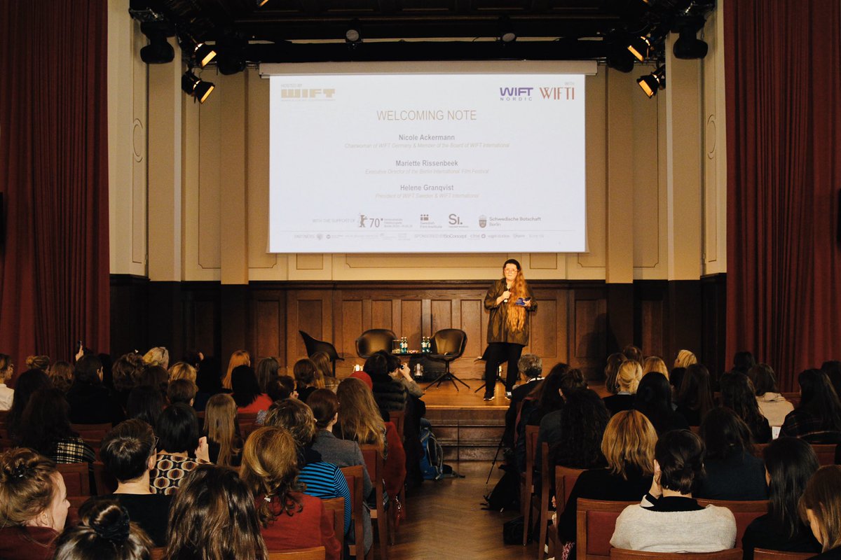 NicAckermann's tweet photo. #Daumenkino #FlipBook #WIFT #Berlinale2020 #Number1of6
THANK YOU @Berlinale Exec Director and first woman heading an A-Film Festival #MarietteRissenbeek for opening our #WIFT event
#HowMuchFeminineIntelligenceIsInAI
hosted by @WIFT_Germany with
#WIFTNordic & #WIFTI
#WomenInFilm https://t.co/xzm0UsFfzZ