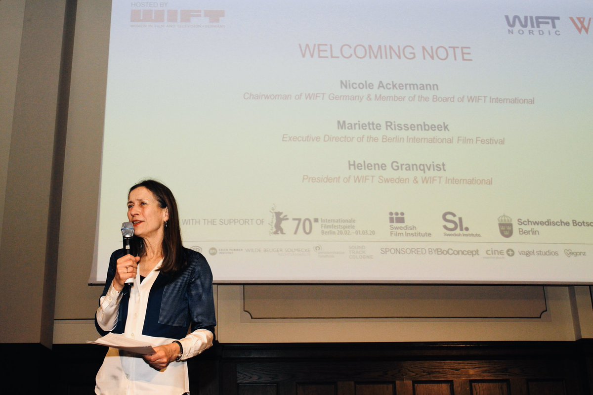NicAckermann's tweet photo. #Daumenkino #FlipBook #WIFT #Berlinale2020 #Number1of6
THANK YOU @Berlinale Exec Director and first woman heading an A-Film Festival #MarietteRissenbeek for opening our #WIFT event
#HowMuchFeminineIntelligenceIsInAI
hosted by @WIFT_Germany with
#WIFTNordic & #WIFTI
#WomenInFilm https://t.co/xzm0UsFfzZ