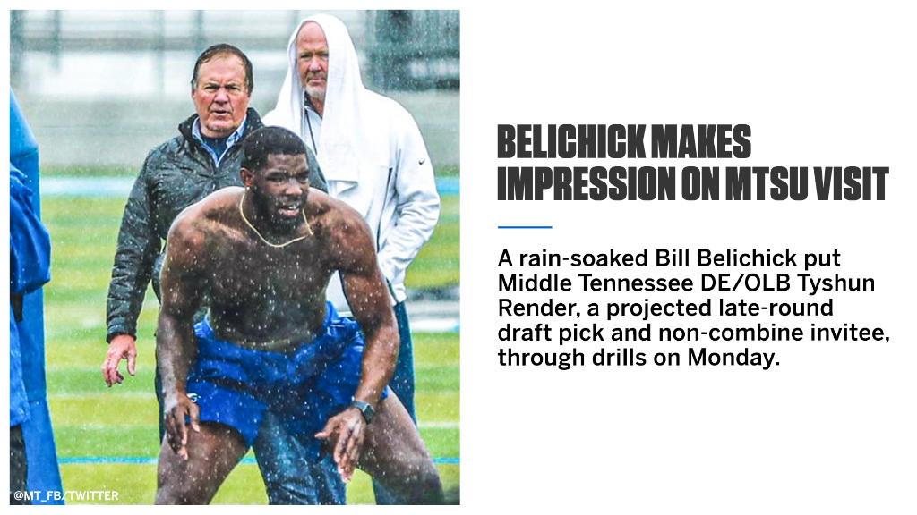 espn's tweet photo. Bill Belichick's passion for the grind at age 67 👏 https://t.co/jEXOzRtEMF