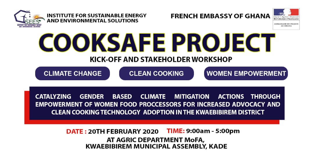 IseesGhana's tweet photo. @IseesGhana successfully held a stakeholder workshop in Kade to #launch the #Cooksafe_Project to #educate_women in #palm_oil_processing on #climate_change, #air_pollution, #health, and #clean_cookstoves at the Kwaebibirem District. Thanks to financial support from @FranceandGhana https://t.co/iIYWloCeuG