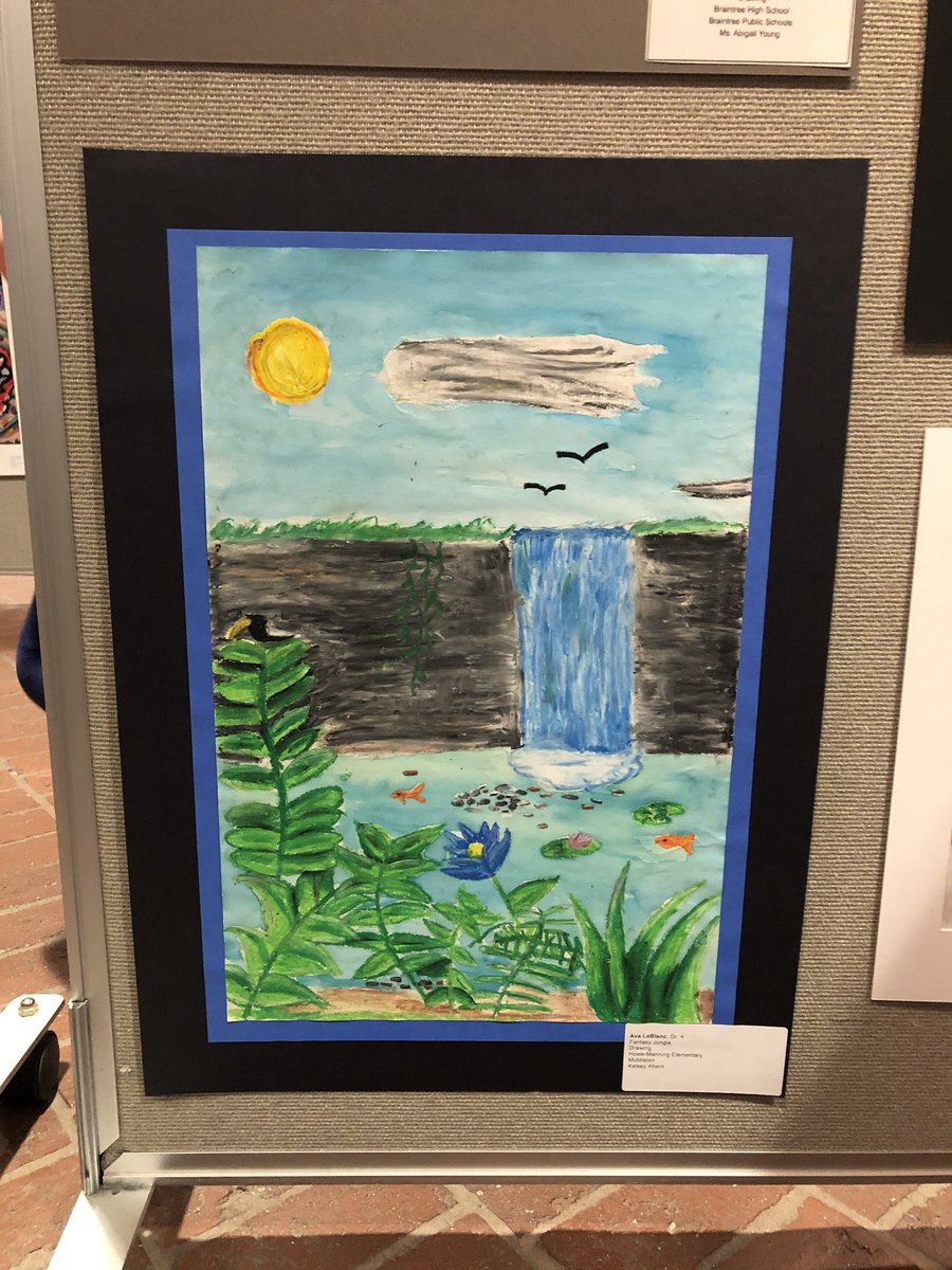KelseyAhern3's tweet photo. So proud of my students. They represented their amazing work at the Youth Art Month show in Boston! #HoweManning #ttuchat https://t.co/3uReixLch8