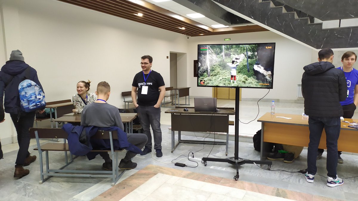 RustyPipeStudio's tweet photo. It was great! More information soon, stay tuned! #gamedev #gamedevinkazan2020 #kazan #darktale #IndieGameDev https://t.co/lDnKdNN8JJ