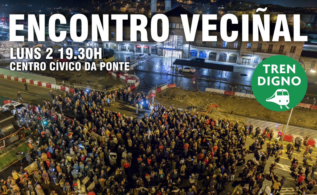 Este luns día 2 ás 19.30h xuntámonos nun novo Encontro Veciñal, no Centro Cívico da Ponte para debatir e decidir colectivamente as seguintes accións da Plataforma <a href="/TrendignoOU/">trendignoOU</a>