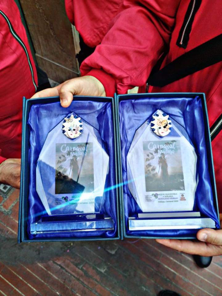 jesusgutierre67's tweet image. Hoy he tenido la suerte de ganar tres premios de cuatro como autor, mejor presentación de comparsas y mejor pasodoble de murgas y comparsas, menuda guinda a un carnaval 2020 inolvidable, gracias Málaga por tanto!!!!