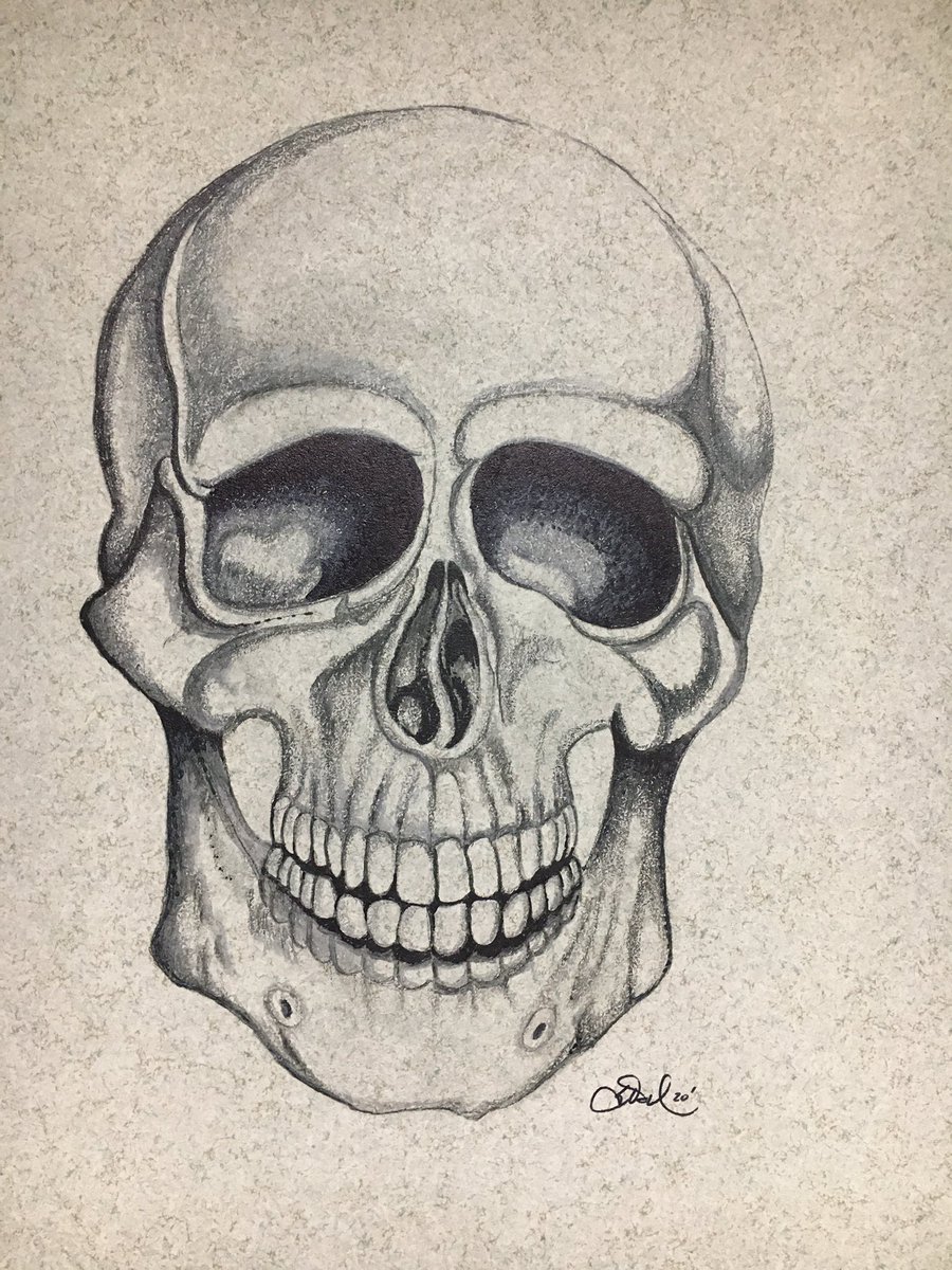OVMSLaGrange's tweet photo. Just wanted to give a shout out to a long time science teacher (30 plus years) that is still inspiring students in class and in the halls through his talented art skills. He just did the skull drawing outside his room last week. Way to go Scott Uhlhorn! #socsowen https://t.co/E5TwMfoL9b