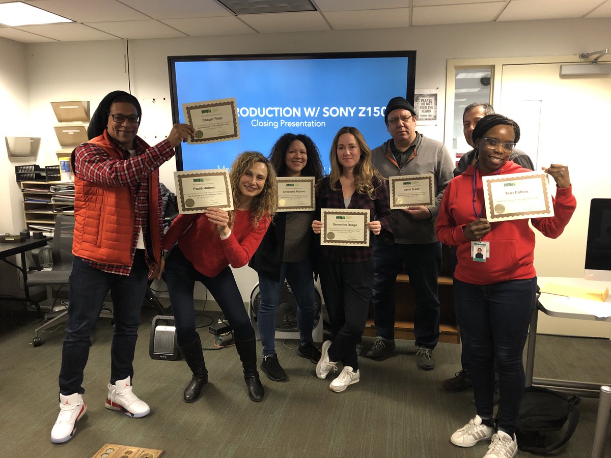 MNNNYC's tweet photo. 👏🏽👏🏽👏🏽 to everyone who completed a class at #MNNNYC in February. We can’t wait to see what stories you create. Comment below if you’re signed up for a class in March. 

#mediaeducation #independentproducers #makemediathatmatters https://t.co/ig4UYuYrdY