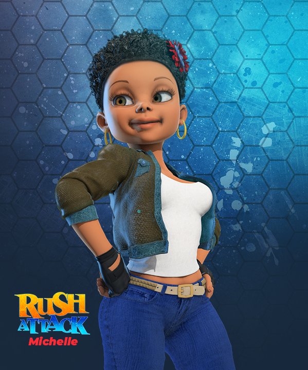 TeamRushGame's tweet photo. Michelle w/ da #shortfro. Rush Attack's Main Protagonist. #indiegamestudio #indiegames #indiedev #gaming #dev #videogame #tallgirl #rushattackgame #ballerina #ballet #african #blackgirl #blackgirlmagic #naturalhair #afro #getindiegaming #yoyogames #madewithgamemaker #digitalart https://t.co/elaoRf5P4N