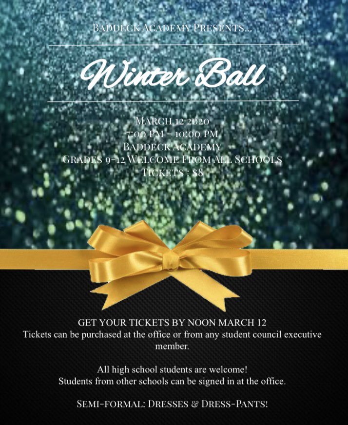 ... let’s do it again!!! March 12 @ Baddeck Academy