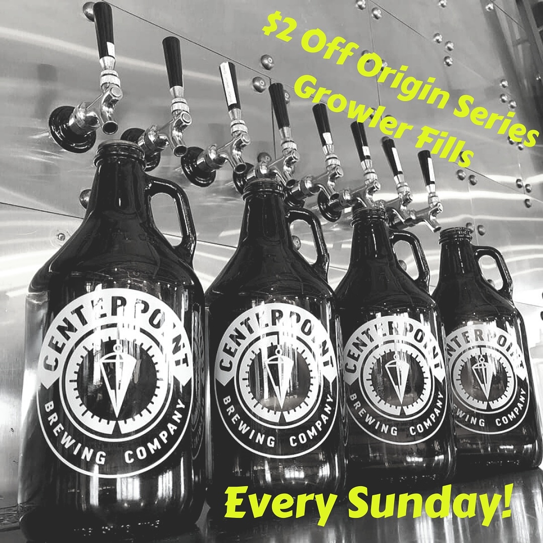 centerpointbrew's tweet photo. Happy March! It's another beautiful Sunday Funday outside so come over & see us. Have a few pints, soak in some rays & grab your origin growler fills for $2 off!
#sundayfunday #growlers #indydogs #petfriendly #centerpoint #centerpointbrewing #findyourcenterpoint #daydrinking https://t.co/NFBCh3lfTS