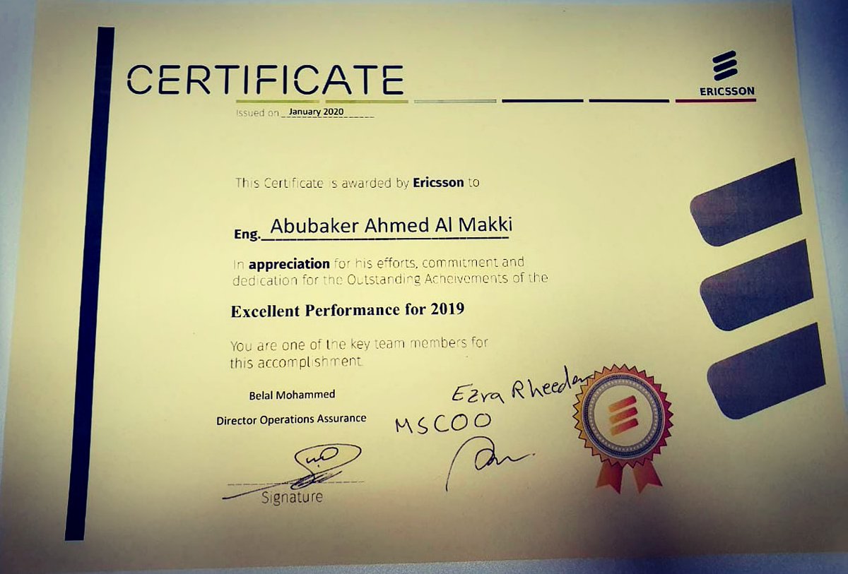 Abubaker7700's tweet image. وما أوتيتم من نعمة فمن الله 💚☺️🙏🏽

Great team efforts made a great start for 2020 ❤️💪🏽

#Ericsson
#teamwork
#2020newyear