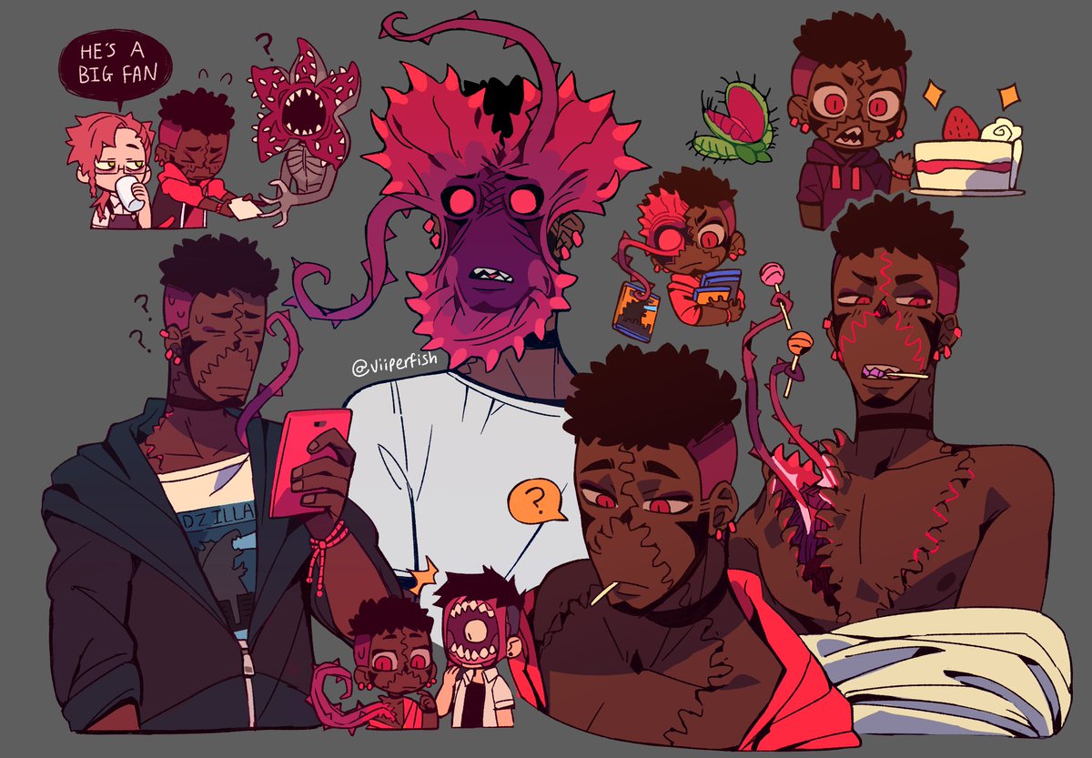 Viiperfish's tweet photo. Dion is a nightmare that can open his face and parts of his body 😳 https://t.co/4B4bqJRanC