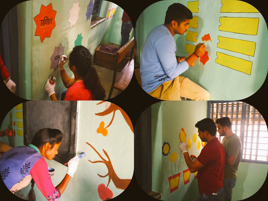 Letscleanamt's tweet photo. 124 week completed with
Educational painting at mnp Urdu primary school no 5, amravati on 23rd Feb @PMOIndia @narendramodi @SunilPDeshmukh @NavneetKRana @ppotepatil @Ranjitpatil_Mos @DoctorAnilBonde @smritiirani @PrakashJavdekar @SwachhBharatGov @AUThackeray  @CMOMaharashtra https://t.co/SV8JBnwzPM