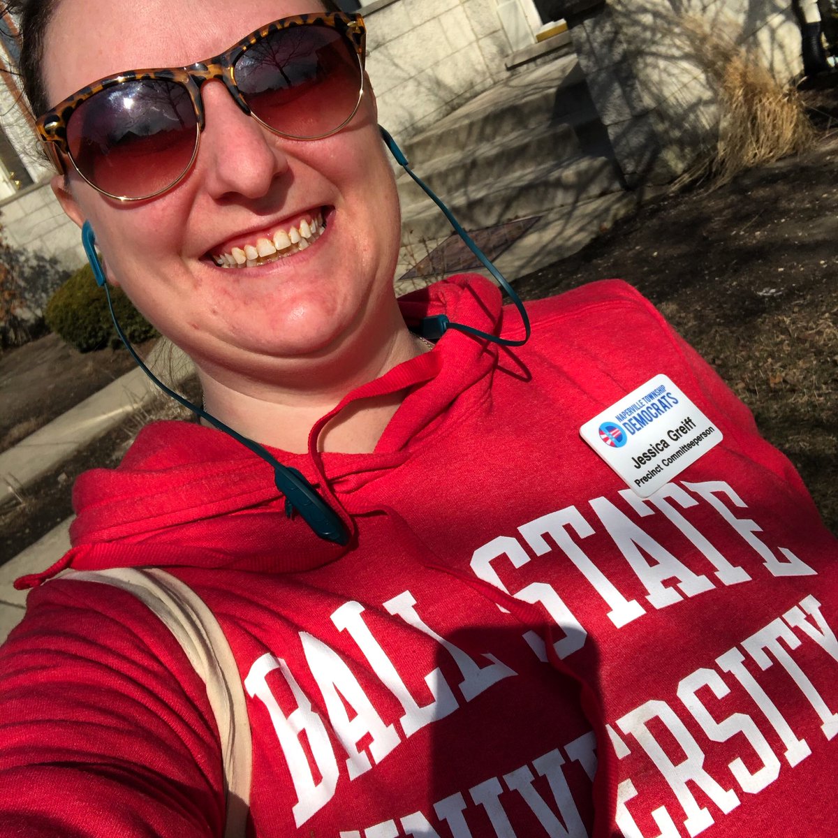 JessBluemke's tweet photo. The sun is shining and democracy is in the air! @TheDemocrats #precinctcommitteeperson https://t.co/QUaUAKK35O