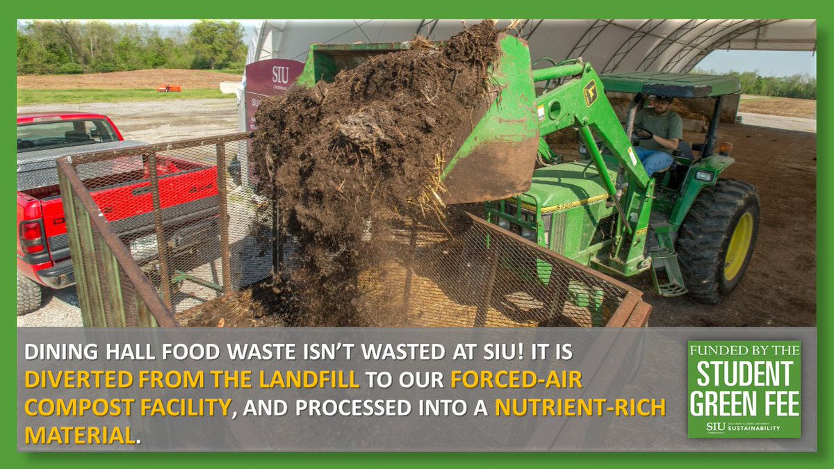 Our Green Fund has helped #SIU to compost food from our dining halls. Help us to fund even more projects on #SIUDAY: siuday.siu.edu/greenfund SIU Foundation SIU College of Agricultural Sciences SIU Housing