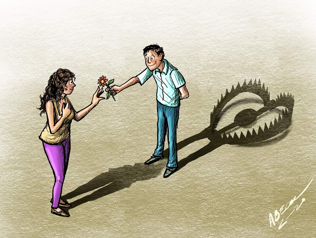 chdv1983's tweet photo. El narcisista o psicópata encubierto en esta caricatura de Abel Córdova Bellido. https://t.co/MjDa1pFVo7