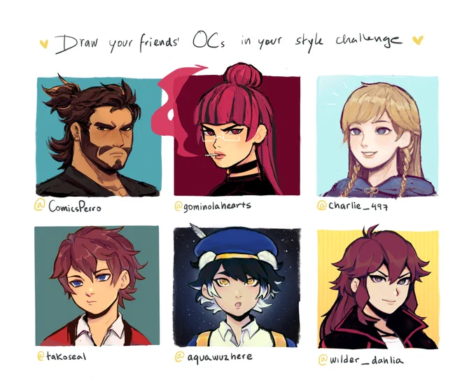 drew my friends ocs!! I love them all sm ?? 
