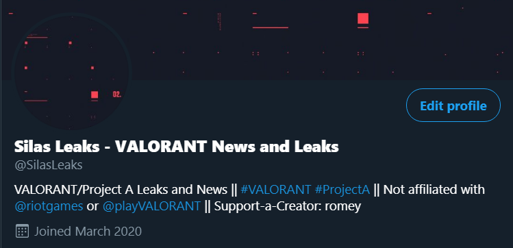 Made a new account for <a href="/PlayVALORANT/">VALORANT</a> news and leaks.

Follow <a href="/SilasLeaks/">Silas Leaks - VALORANT News and Leaks</a> for the latest #ValorantGame intel.

I'll also be doing a giveaway if there's a game pass or anything similar to that.

#VALORANT #ProjectA #Apex #ApexLegends #ApexLekas