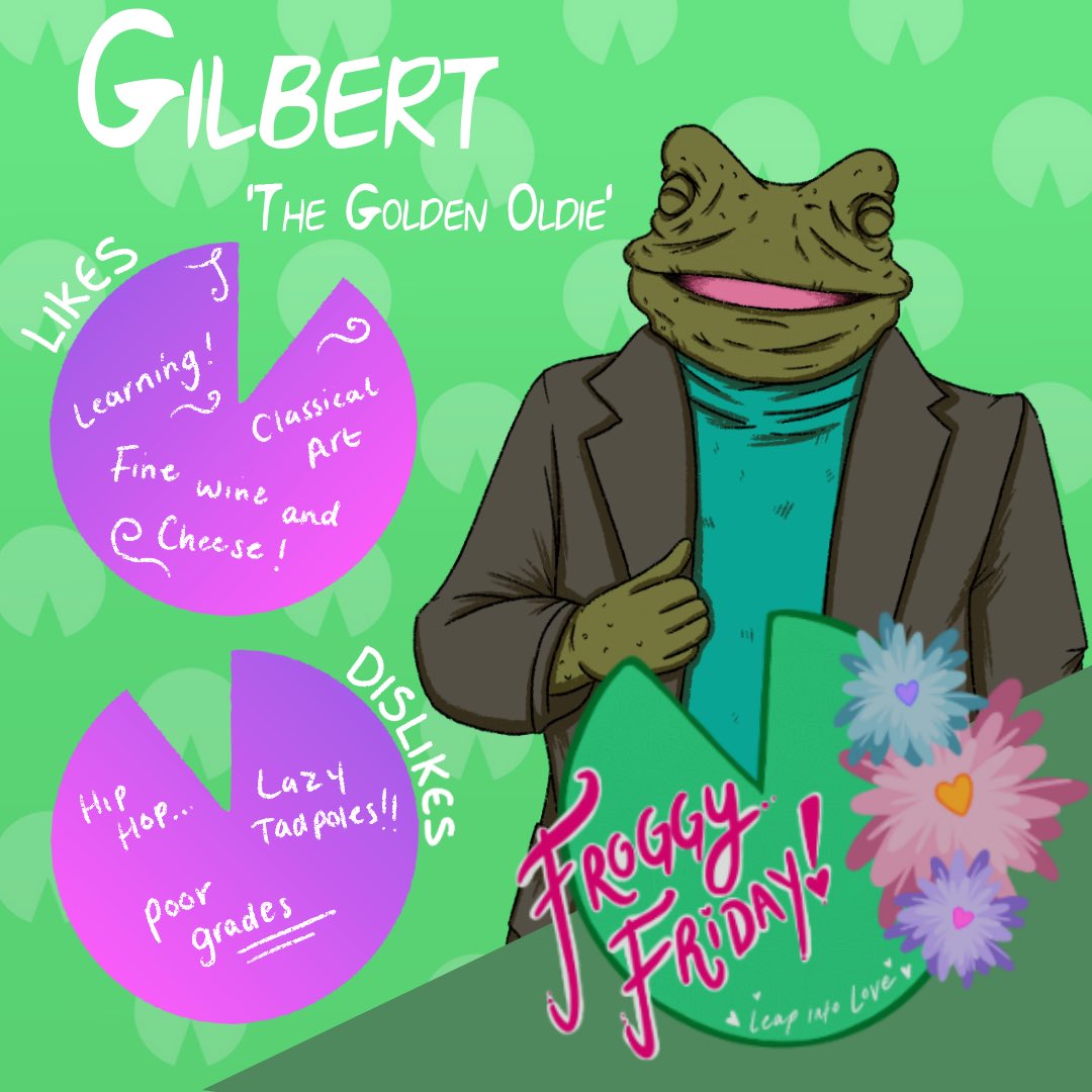 Froggy_Friday's tweet photo. Meet Gilbert!
Romance him soon in #FroggyFriday coming soon... 🐸 https://t.co/QWt8NSnPU4