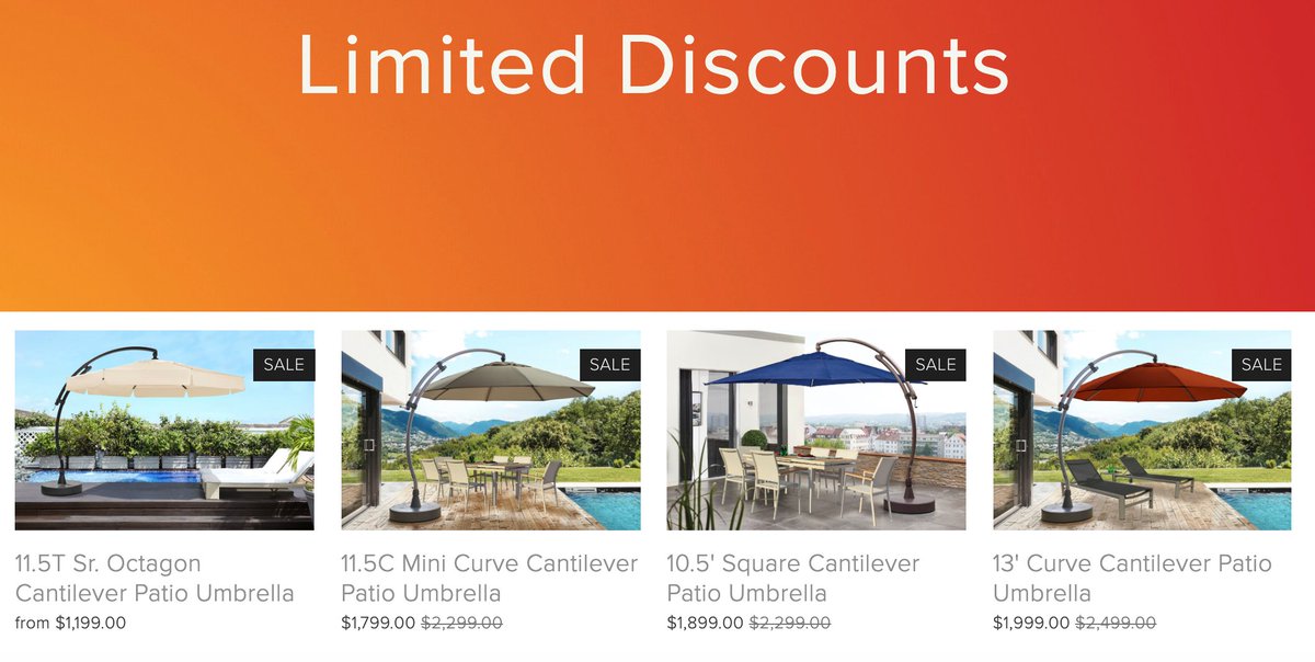 sungardenus's tweet photo. Last day to save hundreds on our hand crafted #luxury umbrellas! Hurry: https://t.co/AWkUb1J9gc
#onhgtv #hgtv #sale #deal #deals #steals #LoveItOrListIt
#beachhunters #hgtvbeach #hometown #HGTVHomeTown
#hgtv https://t.co/cJMCPSeOCe