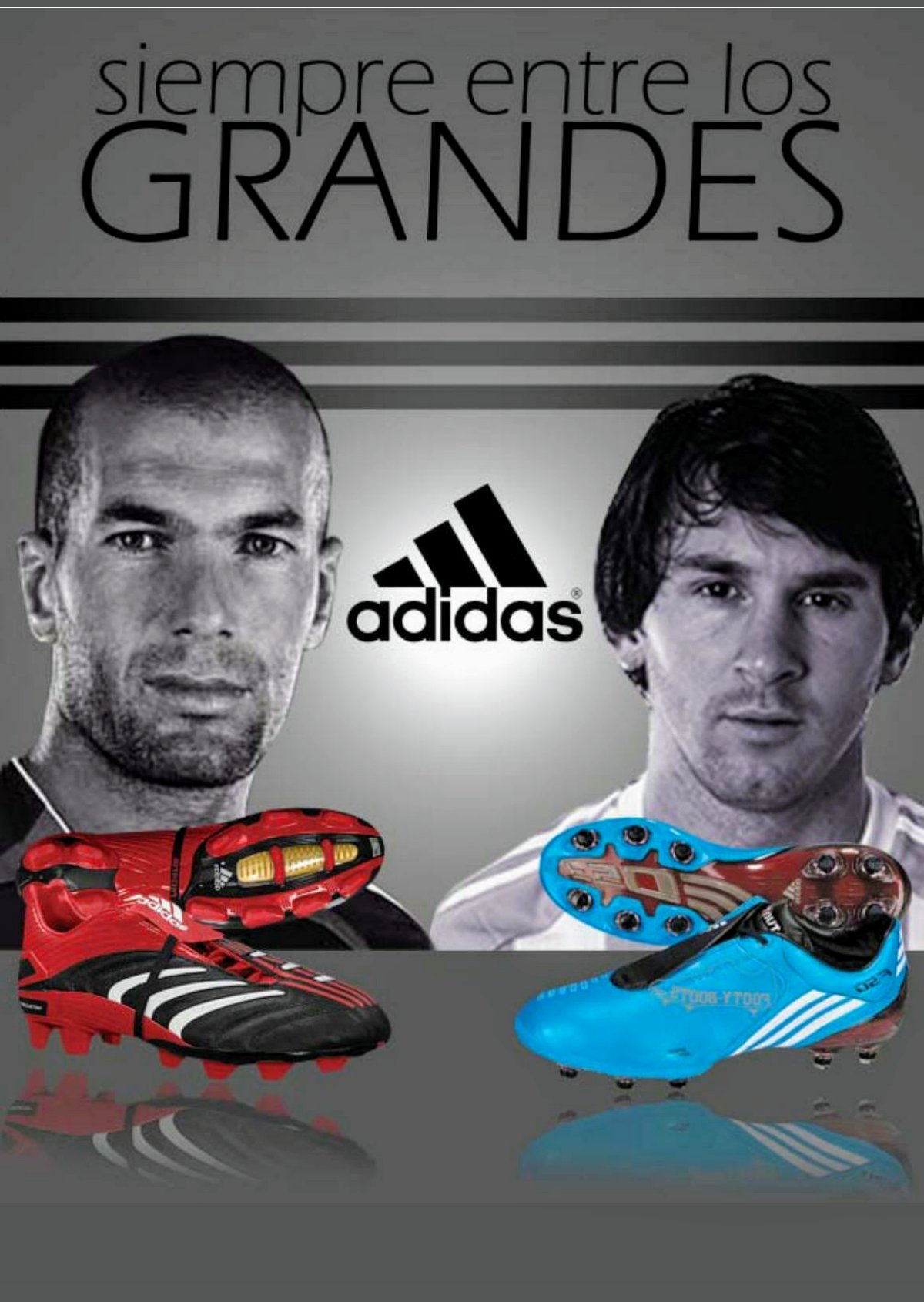 Nadie evitar Oclusión Archivo Futbolero в Twitter: „#RealMadridBarcelona Zidane y Messi en  publicidad de Adidas. https://t.co/l5j3XLldwp“ / Twitter
