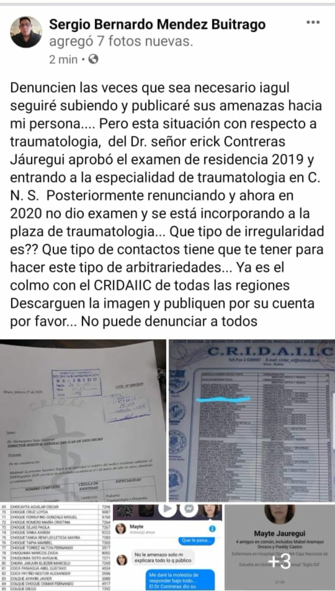 Nicolas29916505's tweet photo. @JeanineAnez #FraudeResidenciaMedicaBol2020 https://t.co/X3wg0cB276