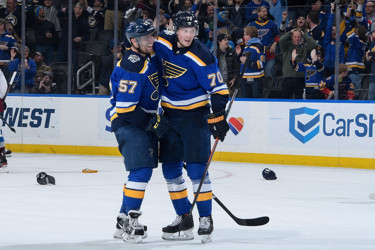 The game-worn home jersey auction is open now and runs through March 4 at 9 p.m.! #stlblues 

Fans can bid by texting "blues" to 76278 or online: bit.ly/38eAgan