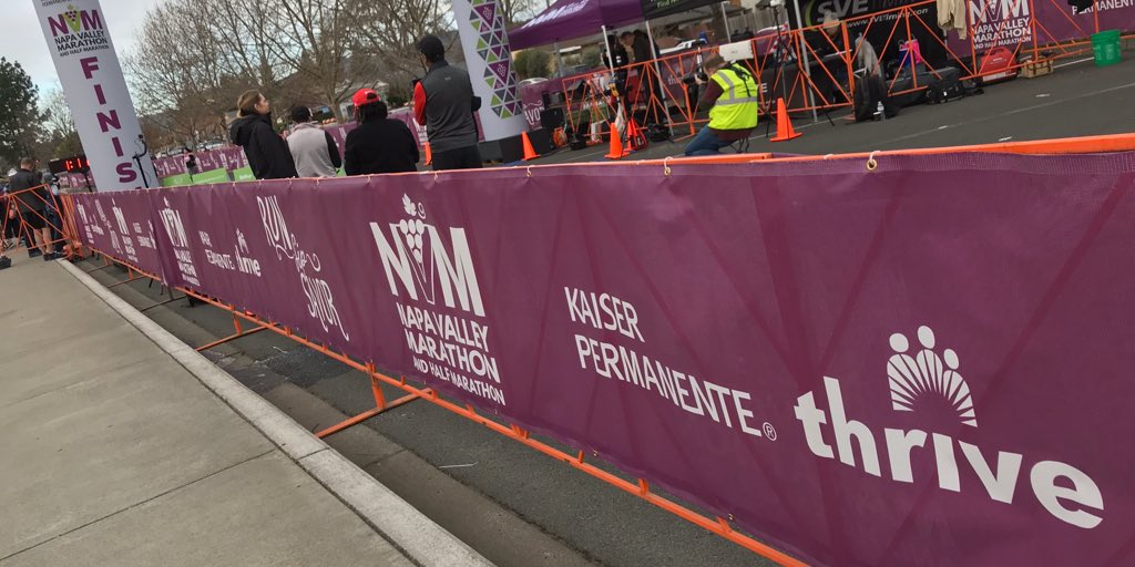KPNapaSolano's tweet photo. Congratulations to all the athletes who took part in the Kaiser Permanente Napa Valley Marathon and Half Marathon today! We’re proud to be a part of this great event. #runnvm #nvmarathon #kpnvm20 https://t.co/A5N8rJXRZX
