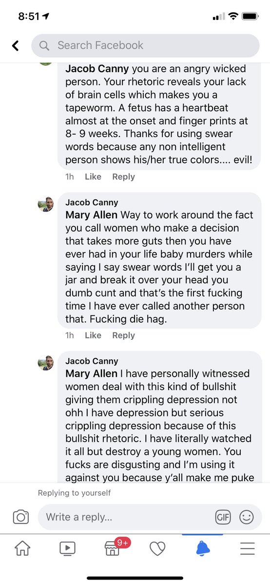 szabel12's tweet photo. Lol he says he’s a “women’s rights activist” yet here’s how he talks to women. @realCannyTM https://t.co/8kZoghMnsd
