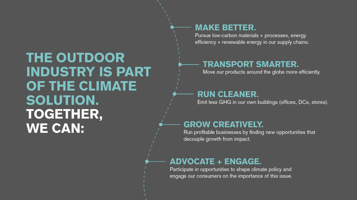 OIA's tweet photo. The outdoor industry is collaborating to lead on climate action through the #climateactioncorps. Join us before April 1 and your company will be recognized as a Founding Member.  https://t.co/peZQIPLwHO https://t.co/PMlcZEgegZ