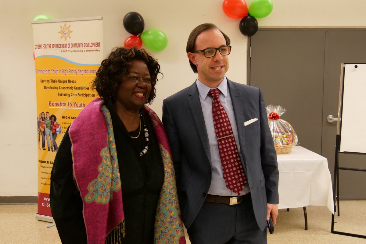 CSCD BHM EVENT: Alex, one of the CACD BODs with our Keynote Speaker, “the First, the Last , our Everything”.