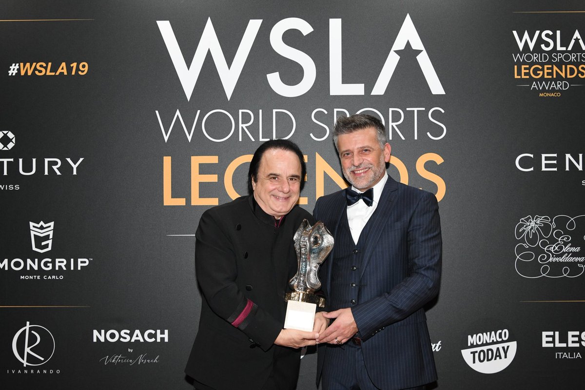 MonacoWsla's tweet photo. π¬π§πΊπΈπ²π¨ @NassoJulius WSLA Lifetime Achievement in recognition of his worldwide successful and for his work in the entertainment sector with Ivan Rando during the 4th WSLA After Ceremony, The Oscars of Sport
Galerie Cristal @FairmontMC #wsla19 #wsla #juliusrnasso #ivanrando #monaco https://t.co/oPVFZZ0uIy