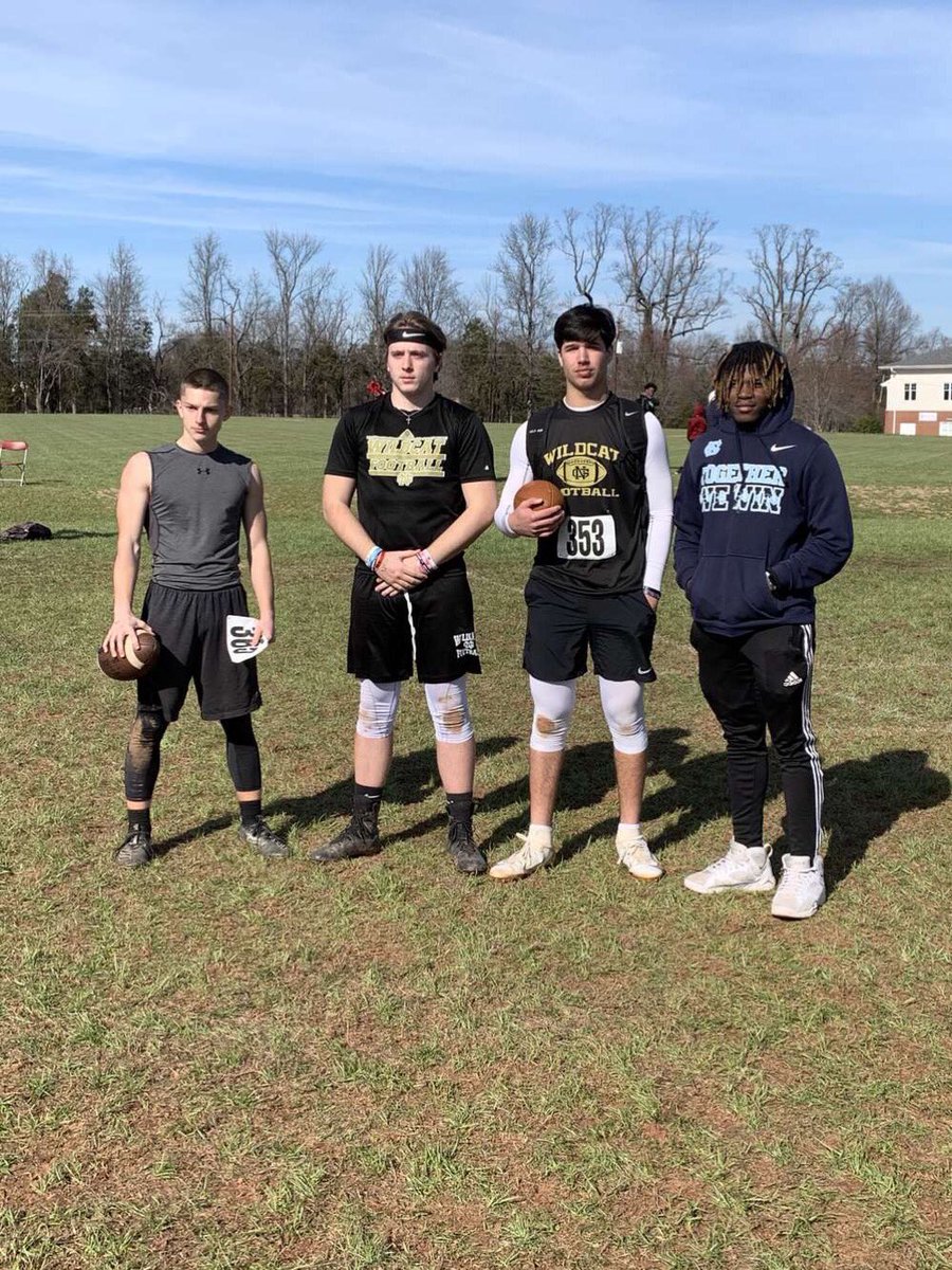 Ian___Mcfadden's tweet photo. Went to a camp today with @NicklausSigmon @WesParkerQb7 @Colby_Pruitt18 , I couldn’t participate today 😞 but my bruddas really showed out today 🗣 #moveinslience #SeniorSzn
@football_noga @Coach_J_Clark @Clayjulen @KyleCreed4 https://t.co/yMHlXrIOh8
