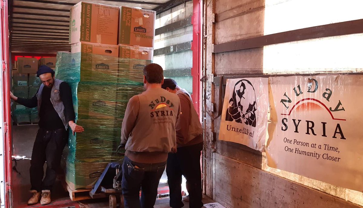 United2HealVCU's tweet photo. Our 40-foot container has arrived in Syria, and the medical supplies have been distributed to hospitals serving hundreds of thousands of people and 200+ IDP camps. 

Thank you all for making this shipment possible. Thank you for caring. 

Divided we fall, united we heal 💙🖤 https://t.co/999jo8Vn10