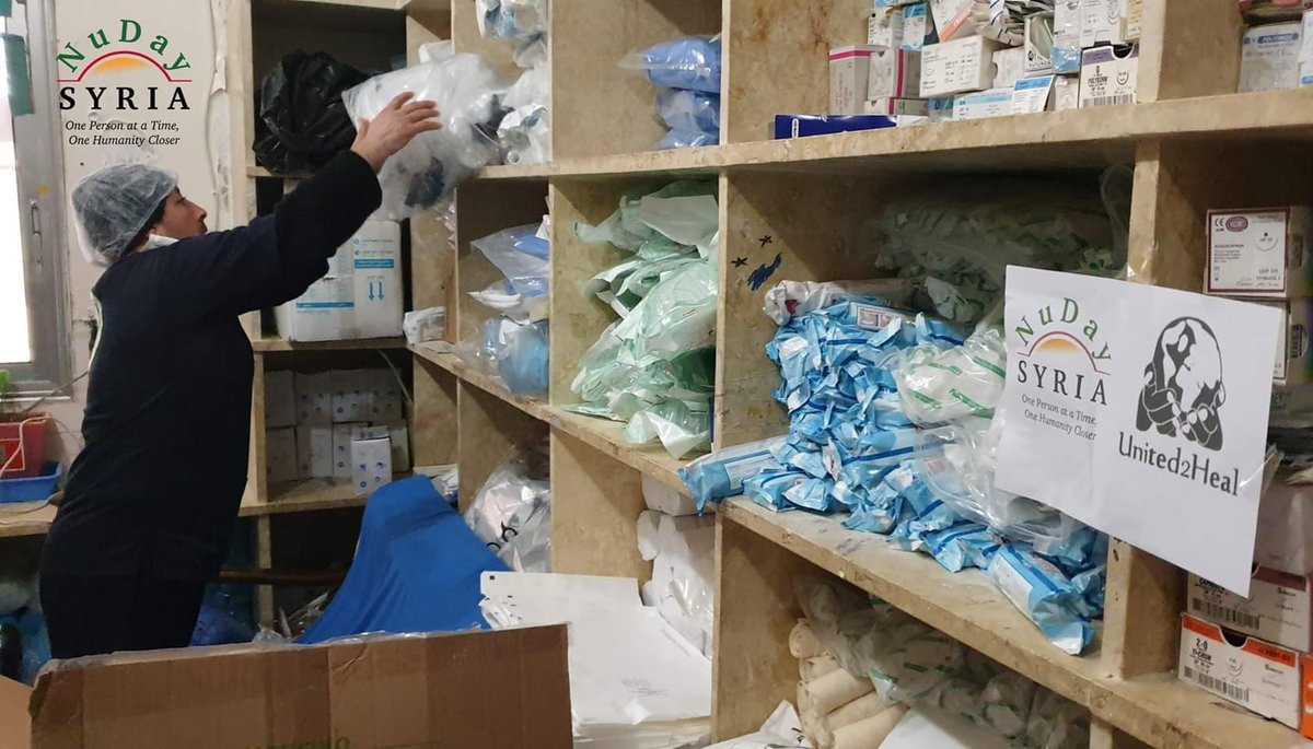 United2HealVCU's tweet photo. Our 40-foot container has arrived in Syria, and the medical supplies have been distributed to hospitals serving hundreds of thousands of people and 200+ IDP camps. 

Thank you all for making this shipment possible. Thank you for caring. 

Divided we fall, united we heal 💙🖤 https://t.co/999jo8Vn10