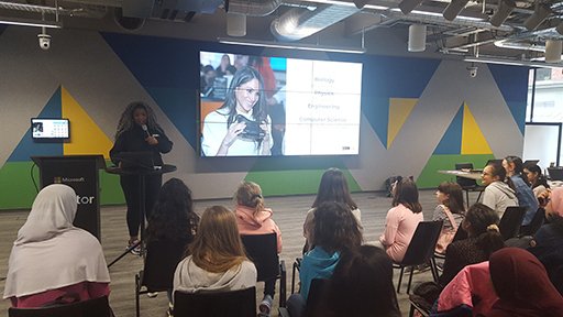 GrahamCREATE's tweet photo. @helenevirolan @tcreatelearn @rehana_makes @aimafidon @lesbri1 @gise_rossi @YeWanDae @goobric @MSFTReactor @adamj89 @EJClarkey #GirlsintoCodiing 6 was a fantastic #adventure for all the #TechGirls & #Techparents that attended. #Keyskills for #JobsoftheFuture in several aspects of #Tech were well represented in #activities & #workshops. The speakers were phenomenal too. Well done to everyone who came. https://t.co/pPREKoni3H
