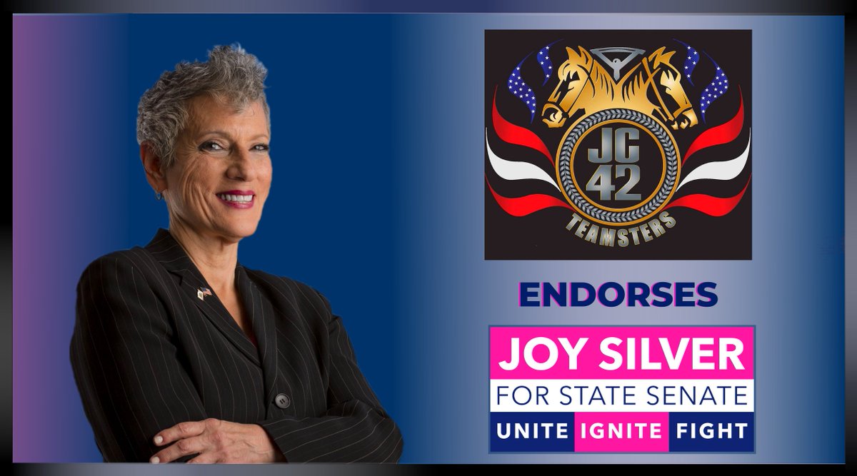 JoySilver4CA's tweet photo. Thank you Teamsters Joint Council 42!
#Silver4Senate
https://t.co/lD2vLfMMsG
Donate 👉 https://t.co/DzEPXcglI1 https://t.co/zywbk50t9W