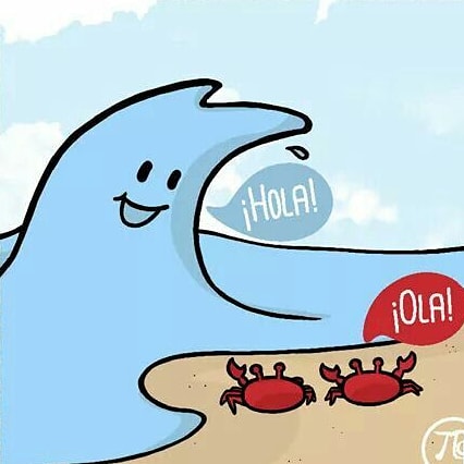 espanolconmarta's tweet photo. "Hello!" "Wave!!!"
.
#SpanishMemes #MemesEspañol  #spanishinireland #spanishindublin #memesespañoles #memesespanol 
#SpanishJokes #chistesobreespañoles #simplespanish #spanishforkids #crabmemes #crabmemes #crab #crabs #cangrejo #cangrejos #cangrejito #cangrejitos #beachmemes https://t.co/bsVHKj3Wvy