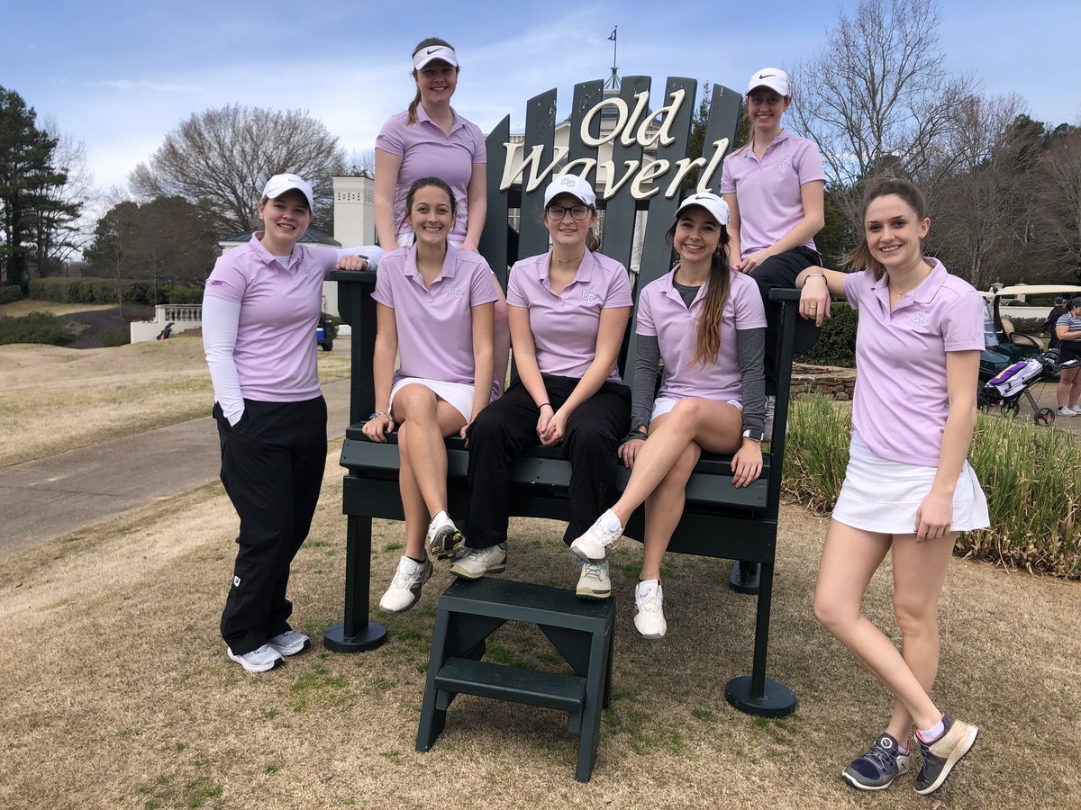 cccougarsgolf's tweet photo. Practice round is in the books! We are teeing off at 8:30am tomorrow to okay 27 holes in anticipation of some nasty weather Tuesday! https://t.co/3ajTOxdoF5